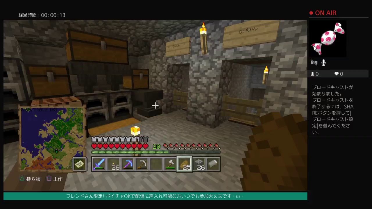 ひぃちゃんのマインクラフト・ω・（3月11日）