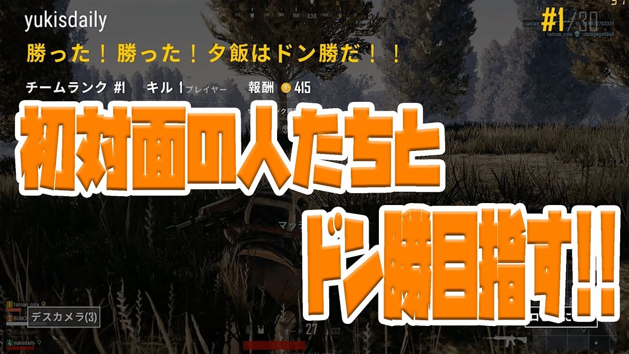 【PUBG】初対面同士でドン勝狙ってみた【実況】