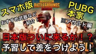 遂に日本語版来るか！？PUBGmobile スマホ版PUBG本家 実況 おすすめ武器などを紹介！ 初の真面目編集！荒野行動の次に来るのはこれだ！