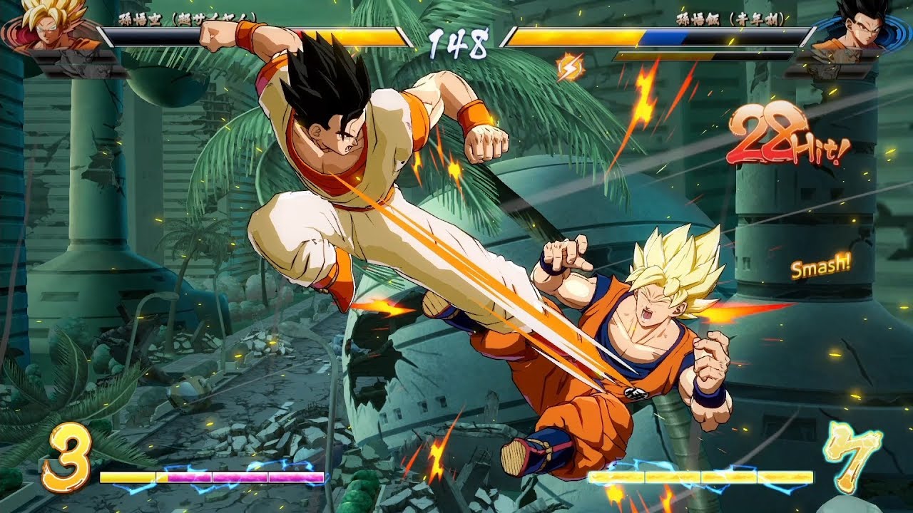 【ドラゴンボール ファイターズ】 トッププレイヤーリプレイ 孫悟飯（青年期） 固定 180218