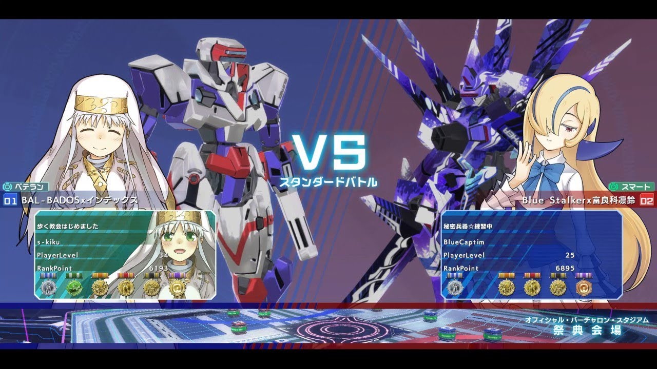 【禁書VO】CaptimバーチャロンTV 対戦相手視線 ランクマッチ第154戦 とある魔術の電脳戦機 2018/3/16 とあるチャロン