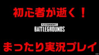 #01【PUBG】初心者が逝く！　２人でまったり実況プレイ【PCは１台】※音量注意