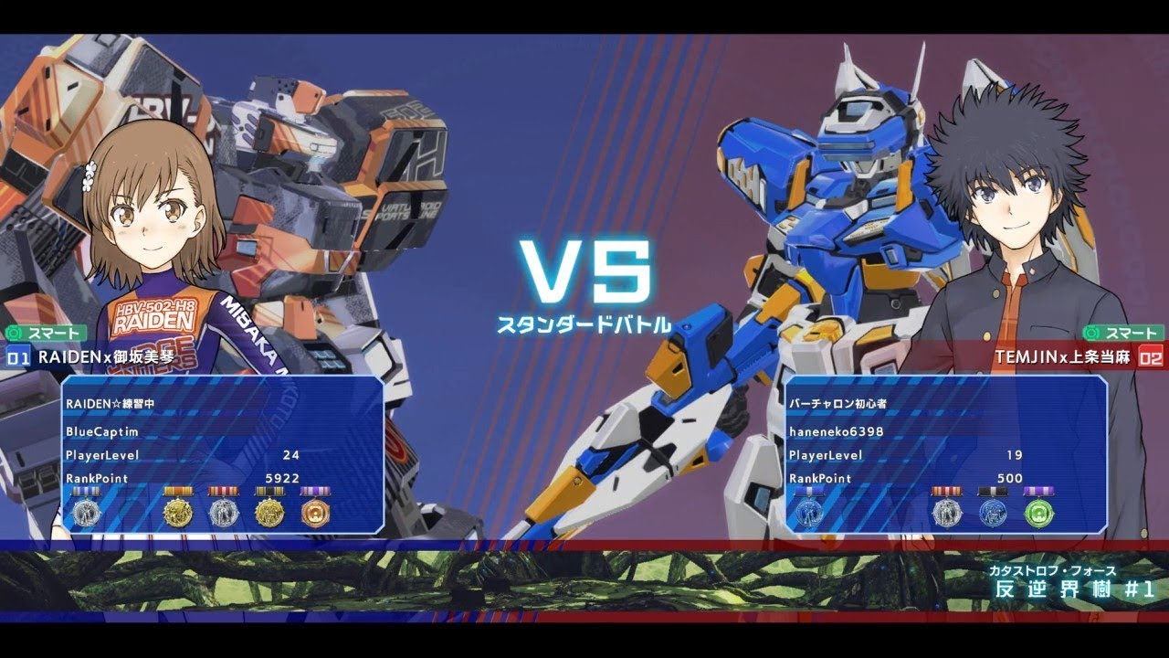 【禁書VO】CaptimバーチャロンTV ランクマッチ第141戦 とある魔術の電脳戦機 2018/3/11 とあるチャロン