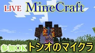 【マインクラフト】防具なしでウィザー討伐！？【ライブ－トシオのマルチ、マイクラ】
