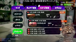 スプラトゥーン２　5時までサーモンラン　参加希望はチャットしてね