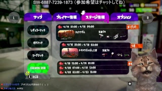 スプラトゥーン２　5時までサーモンラン　参加希望はチャットしてね
