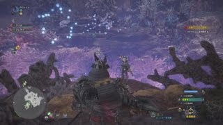 モンスターハンター：ワールド(キャンプにてクエストクリアガン待ち日本人プレイヤー)