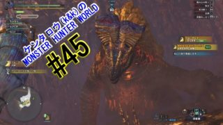 [ハンティングアクション]ケンタロウ(k&k)のモンスターハンター：ワールド#45(コラボ動画)
