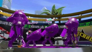 アサリを持ってあっちへこっちへ　スプラトゥーン２