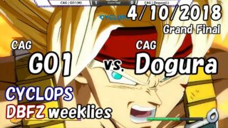 【DBFZ】ドラゴンボールファイターズ対戦会 in CYCLOPS GF CAG|GO1 vs. CAG|どぐら 2018/4/10