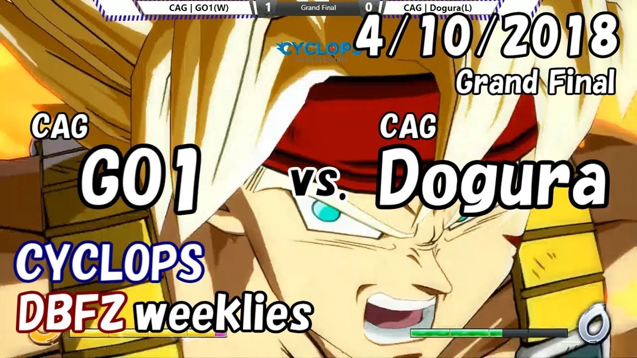 【DBFZ】ドラゴンボールファイターズ対戦会 in CYCLOPS GF CAG|GO1 vs. CAG|どぐら 2018/4/10