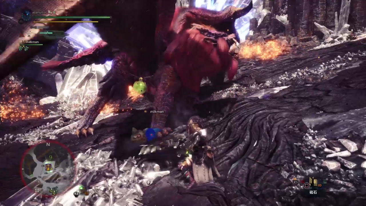 ＃34.1［モンスターハンターワールド］夜が明けて体操を終えたおじいちゃんたちは