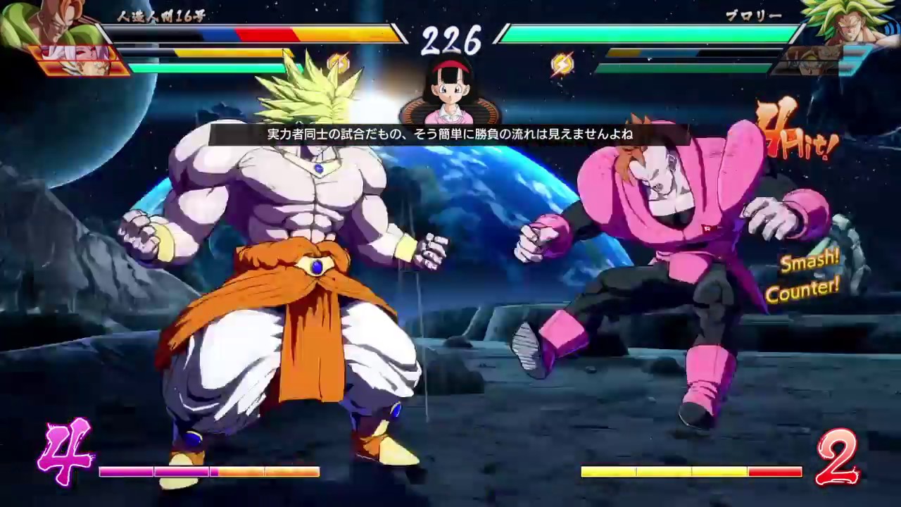 ドラゴンボール ファイターズ　世界１位１６号　ブロリーとのパワー勝負