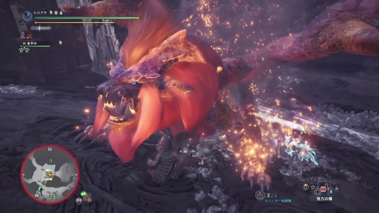 モンスターハンター：ワールド　テオ・テスカトル　ハンマー　ソロ　超回復