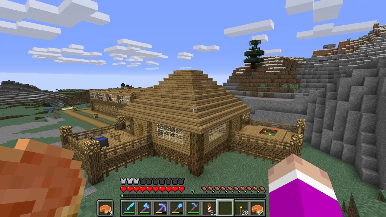 【マインクラフト】MC 295 牧場の住居作りその3