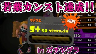 【スプラトゥーン2】若葉シューターでS+50達成しました！！(3/3)【ヤグラ】