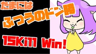 【PUBG】最後の一撃はスナイパー　15Kill win【ゆっくり実況】