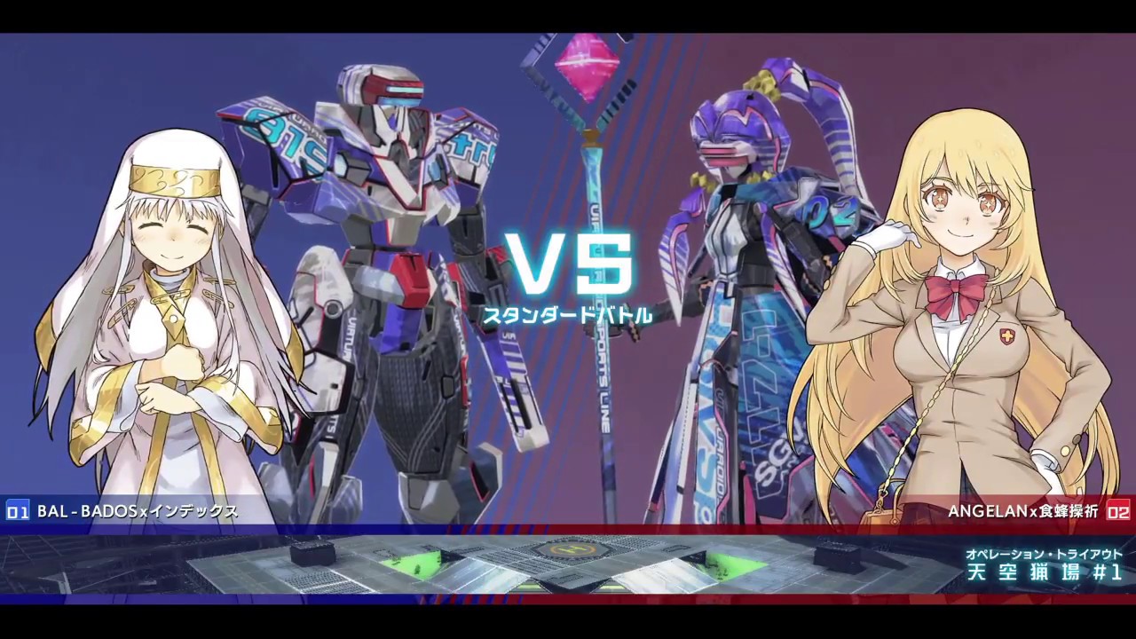 【禁書VO】2018年3月30日 ランクマッチ2 とある魔術の電脳戦機 バーチャロン とあるチャロン 相手目線