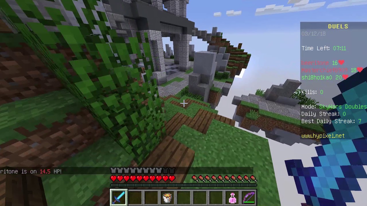 マインクラフト　スカイウォーズ　デュエル　 大逆転