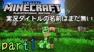 マイクラのタイトルがわからん!ps4版マインクラフト実況part1