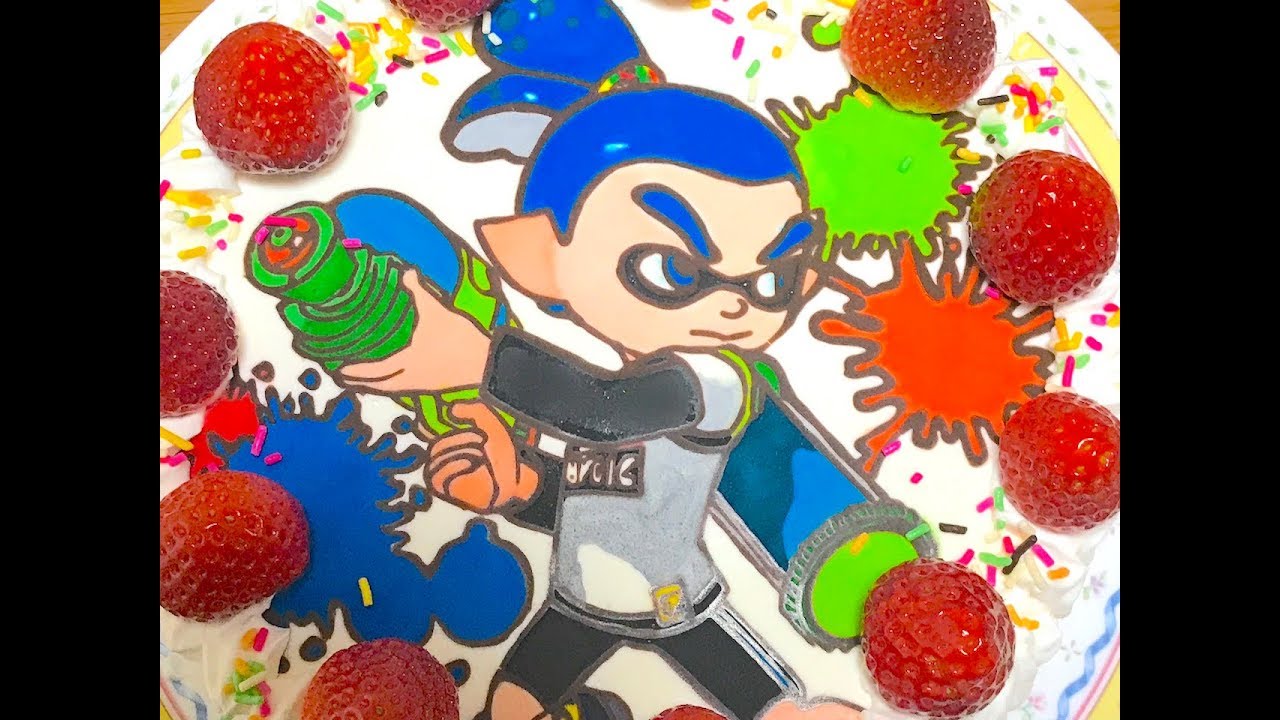 キャラケーキの作り方　スプラトゥーン２　ボーイ