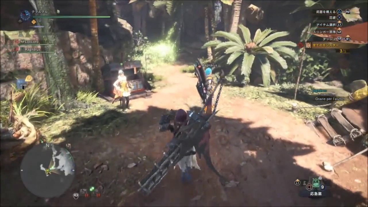 【MHW】キャンプ放置クソ外人 モンスターハンターワールド