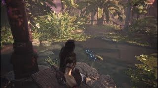 モンスターハンター：ワールド　「カセキカンス」の餌やりジャンプ