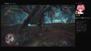 少しだけ、モンスターハンターワールド、生放送行ってみよ。