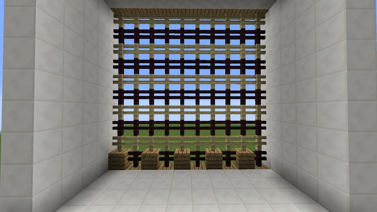 [マインクラフト]サバイバルで簡単に作れる低コストな高速大型ドア[1分動画]