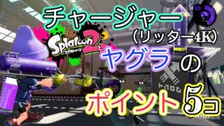 【スプラトゥーン2】チャージャー（リッター4K）のヤグラ立ち回り解説【リッター4K、ガチヤグラ、S+】