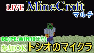 [LIVE] Minecraft（マインクラフト）BE(Win10とPEほか) エンドシティを探しに行く！