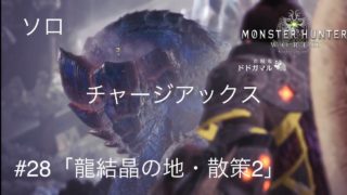 【MH:W】PS4 実況 モンスターハンター：ワールド #28「龍結晶の地・散策2」ソロ(チャージアックス)