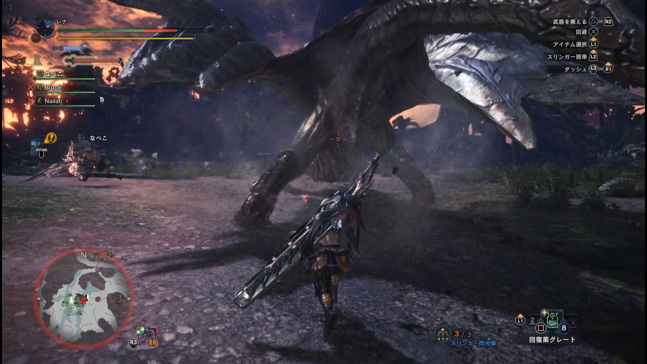 モンスターハンターワールド　歴戦クシャルダオラの討伐 2018 04 05 01 09 30 309