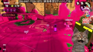 スプラトゥーン２　１２時ぐらいまでサーモンラン　参加希望はチャットしてね