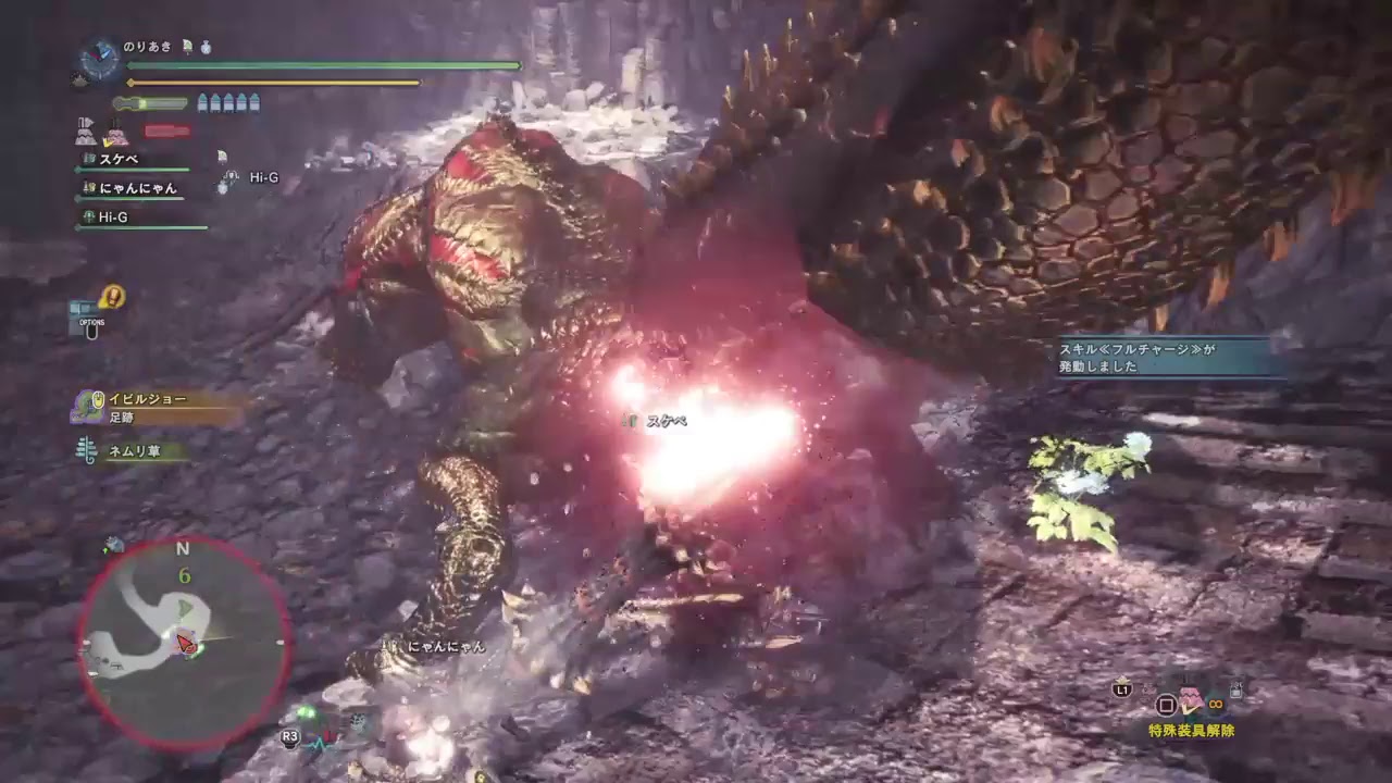 モンスターハンターワールド（MHW)HR245新マップ歴戦イビルジョ4