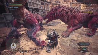 モンスターハンター：ワールド_20180410上位チャレンジクエストオドガロン2匹でガンランスに目覚める
