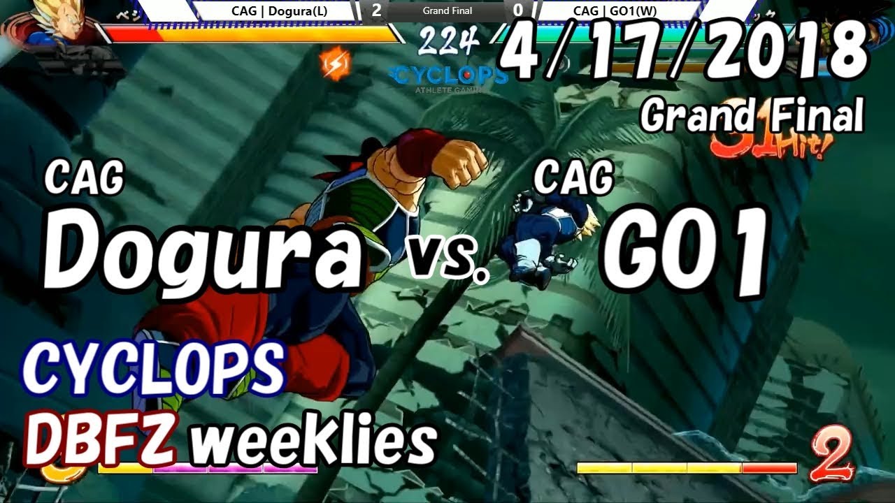 【DBFZ】ドラゴンボールファイターズ対戦会 in CYCLOPS GF CAG|どぐら vs. CAG|GO1 2018/4/17