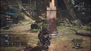 [MHW]モンスターハンターワールド 弓を柱に撃つ