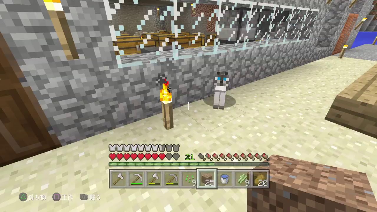 マインクラフトのんびり(＊´ｖ｀)