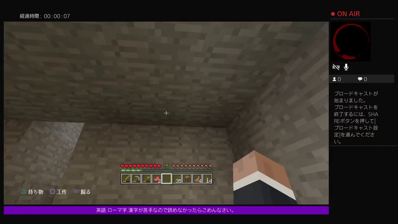 PS4［マインクラフト]お海苔一人クラフト　地図埋め