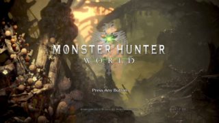 モンスターハンター：ワールド タイトル画面(瘴気の谷)