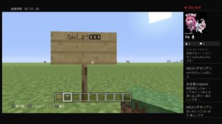 テストついでに配信　マインクラフトPS4