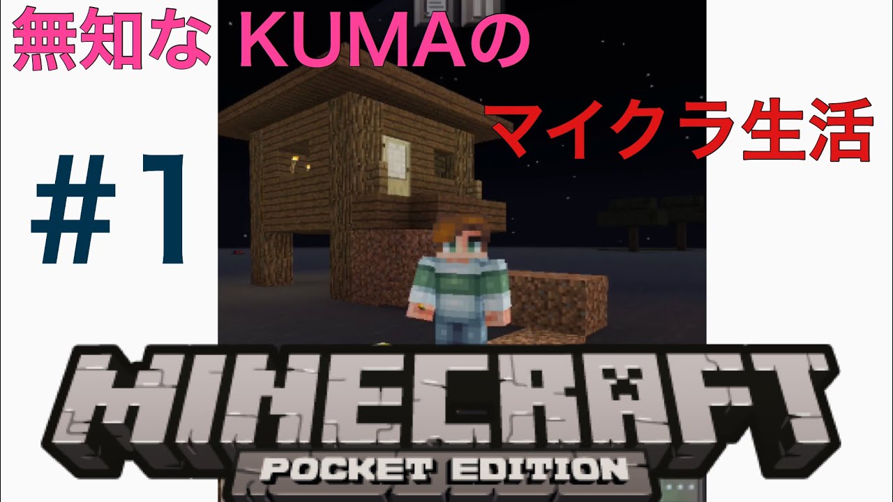 【マインクラフト 】#1マイクラ生活始めました！