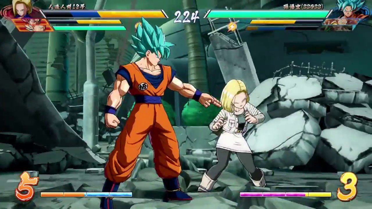 ドラゴンボール ファイターズ　世界１位１８号　１７号を上手く使うコンボ　ブロリーも上手い