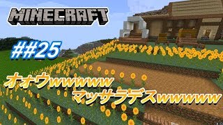 ##25【マインクラフト】太陽の花を敷き詰めた【Asyura】