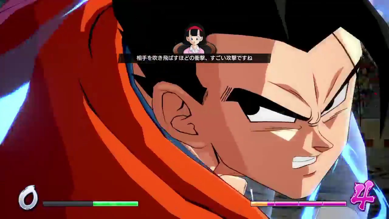 ドラゴンボール ファイターズ　アルティメット悟飯　６３HIT６割コンボ　ゲージ回収率高すぎ