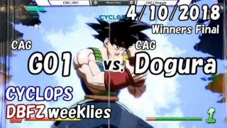 【DBFZ】ドラゴンボールファイターズ対戦会 in CYCLOPS WF CAG|GO1 vs. CAG|どぐら 2018/4/10