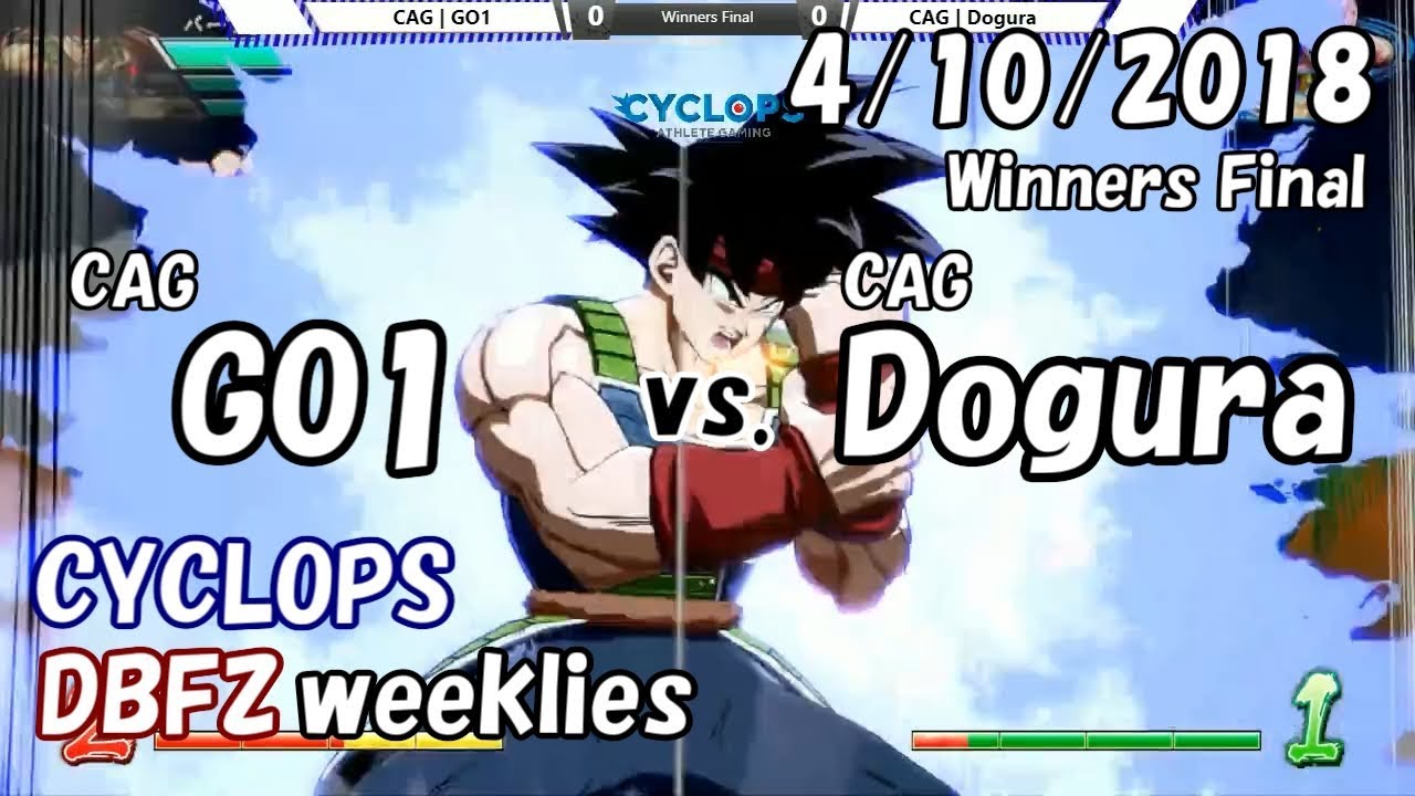 【DBFZ】ドラゴンボールファイターズ対戦会 in CYCLOPS WF CAG|GO1 vs. CAG|どぐら 2018/4/10