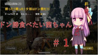 【ボイロ実況】ドン勝食べたい茜ちゃん＃１【PUBG】