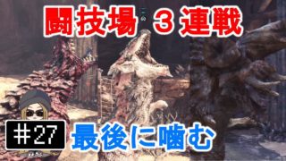 #27【PS4】モンスターハンター：ワールド - 闘技場：オドガロン・レオレウス・ディアブロス①